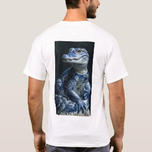 Albino Alligator Fully Covered in Ornate Tradition T-Shirt