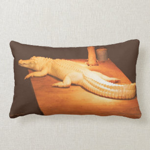 Albino Alligator Pillow