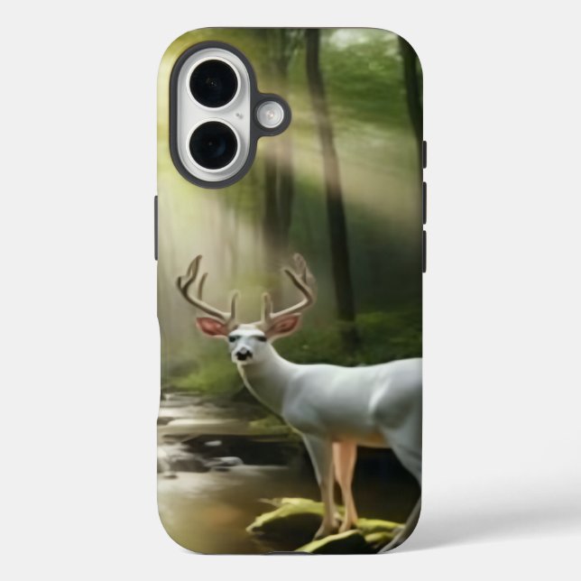 Albino Buck Case-Mate iPhone Case (Back)