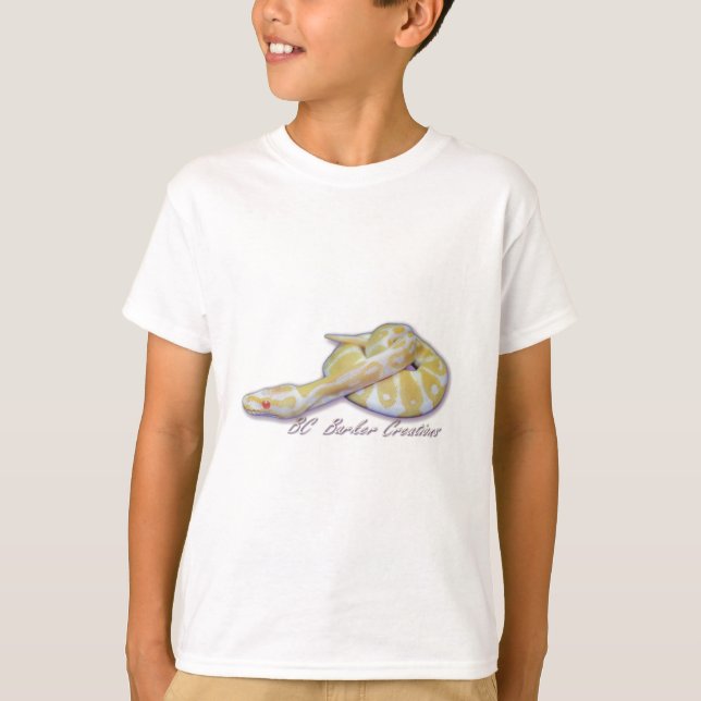 Albino Hatchling Ball Python T-Shirt (Front)