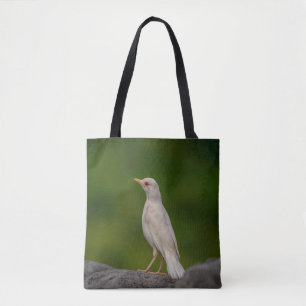 Albino Robin in Crown Point Tote Bag
