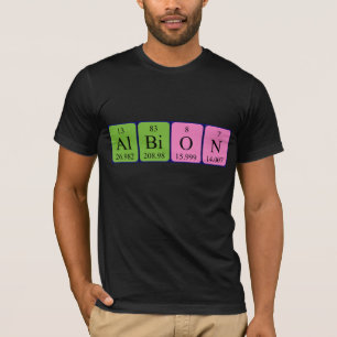 Albion periodic table name shirt