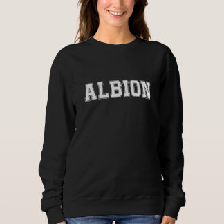 Albion Vintage Retro Athletic Collegiate Style Sweatshirt