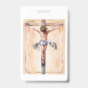 Albrecht Dürer 1505 Christ on the Cross badge ID Badge