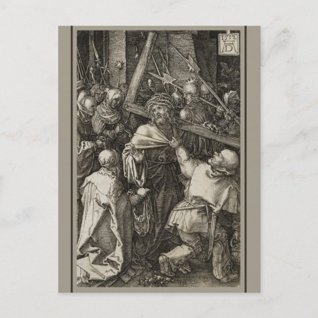 Albrecht Dürer 1512 Christ Bearing the Cross   Postcard (Front)