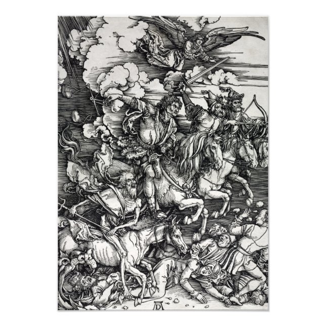 Albrecht Dürer Four Horsemen of the Apocalypse Pos Photo Print (Front)