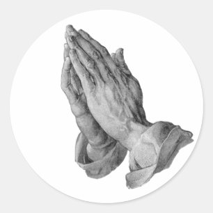 Albrecht Durer - Hands Praying Classic Round Sticker