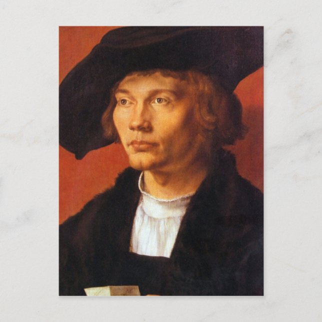 Albrecht Durer - Portrait of a young man 3 Postcard (Front)