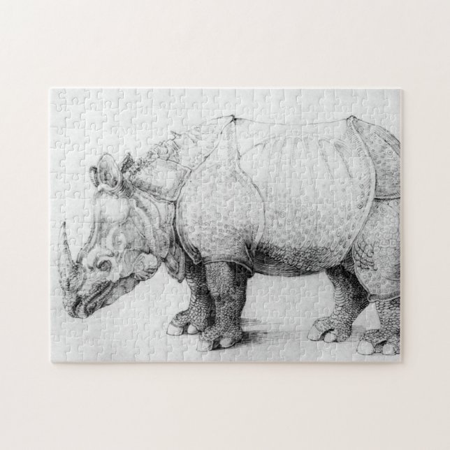 Albrecht Durer Rhinoceros Puzzle (Horizontal)