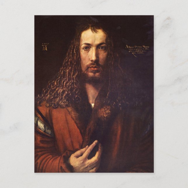 Albrecht Durer - Self Portrait 2 Postcard (Front)