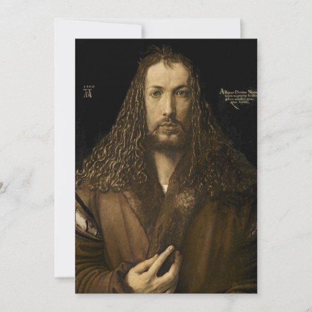 Albrecht Durer - Self Portrait Invitation (Front)