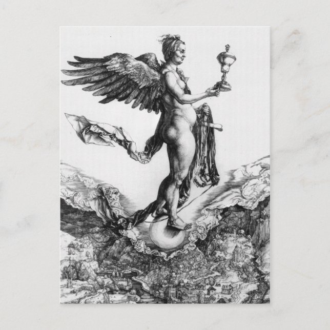 Albrecht Durer Sketch Postcard (Front)