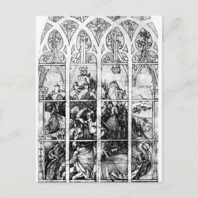 Albrecht Durer Sketch Postcard (Front)
