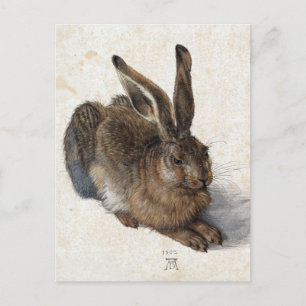Albrecht Dürer, Young Hare, 1502 Holiday Postcard