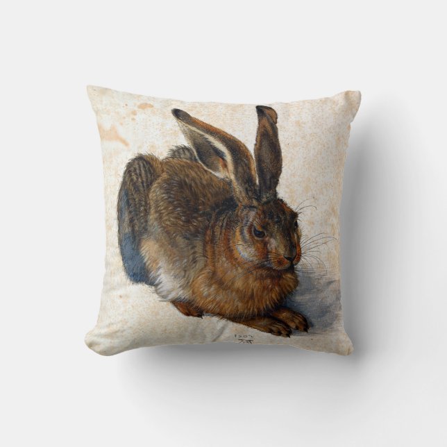 Albrecht Durer Young Hare Cushion (Front)