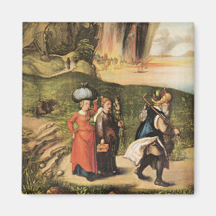 Albrecht Durer's painting, Lot's Escape, Magnet