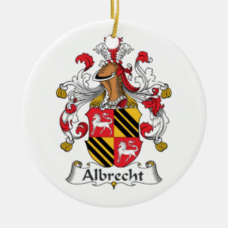 Albrecht Family Crest Ceramic Tree Decoration