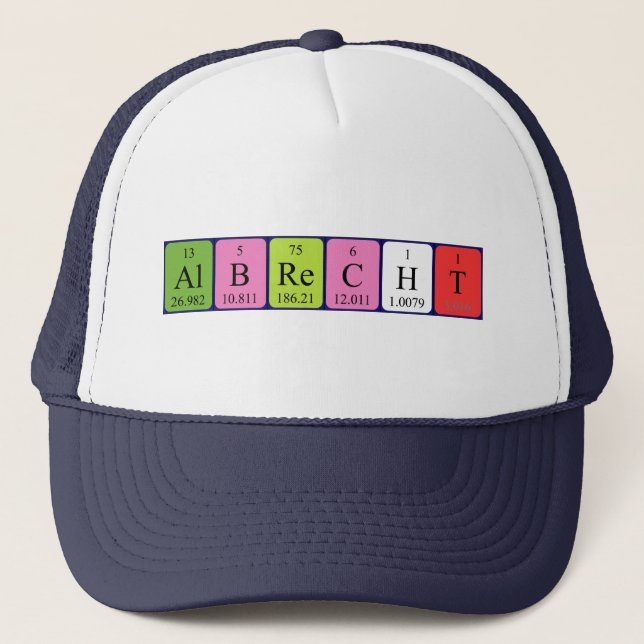 Albrecht periodic table name hat (Front)