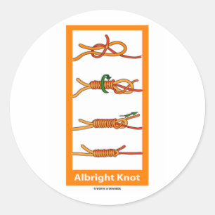 Albright Knot Classic Round Sticker