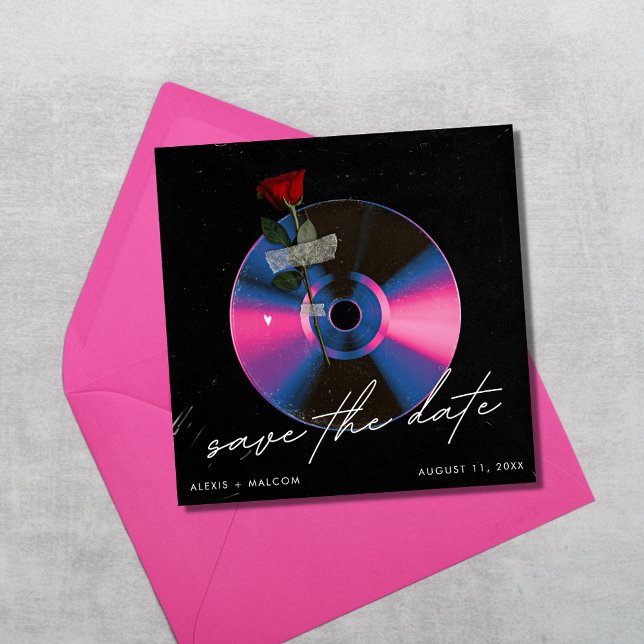 Album Cover Unique Music Wedding Save the Date (Album Cover Unique Music Wedding Save the Date)