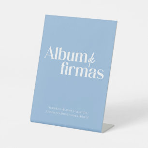 Album de firmas para boda pedestal sign