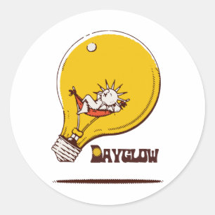 album show classic retro round sticker
