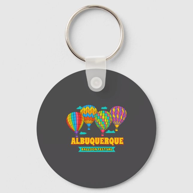 Albuquerque Balloon Festival New Mexico Fiesta  Key Ring (Front)