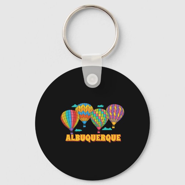 Albuquerque Balloon Festival New Mexico Fiesta  Key Ring (Front)