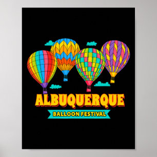 Albuquerque Balloon Festival New Mexico Fiesta Poster