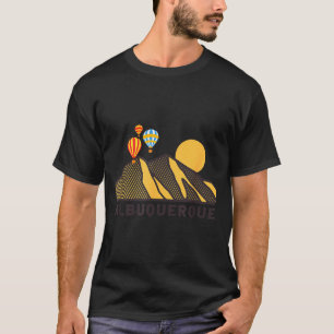 Albuquerque Balloon Festival New Mexico Mountains  T-Shirt