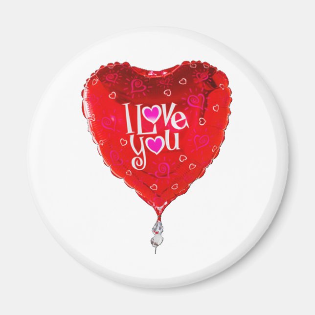 albuquerque balloon i love you magnet (Front)