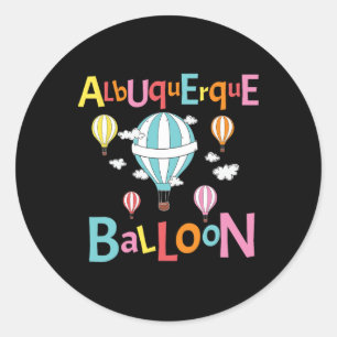 Albuquerque Balloon New Mexico Hot Air Balloon Classic Round Sticker