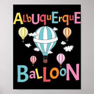 Albuquerque Balloon New Mexico Hot Air Balloon Poster