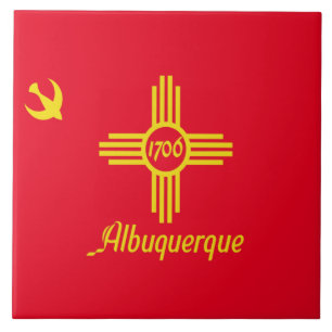 Albuquerque city flag tile