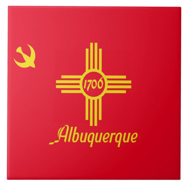 Albuquerque city flag tile (Front)