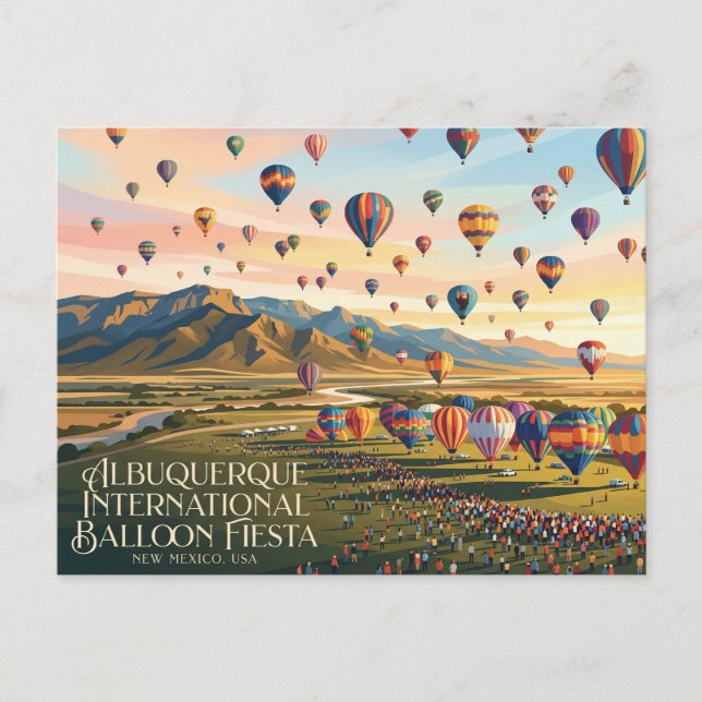 Albuquerque International Balloon Fiesta Postcard (Front)