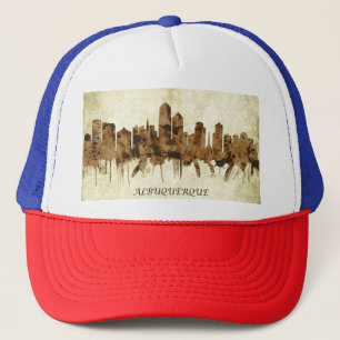 Albuquerque New Mexico Cityscape Trucker Hat