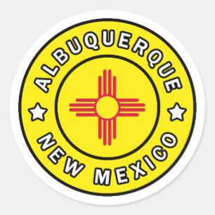 Albuquerque New Mexico Classic Round Sticker