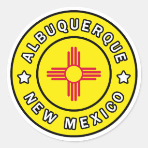Albuquerque New Mexico Classic Round Sticker
