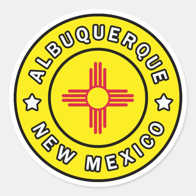 Albuquerque New Mexico Classic Round Sticker (Front)