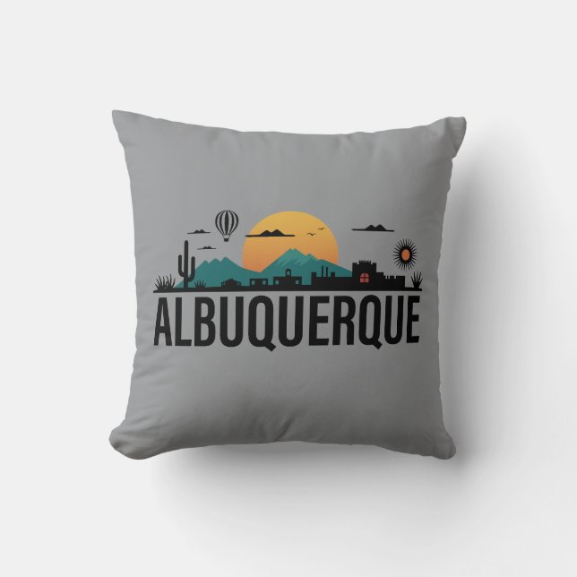 Albuquerque New Mexico Cushion (Front)