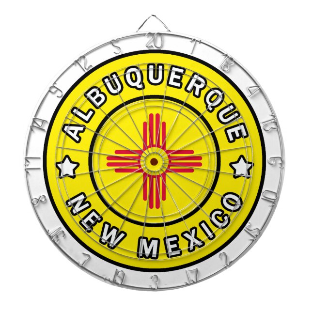Albuquerque New Mexico Dartboard (Front)