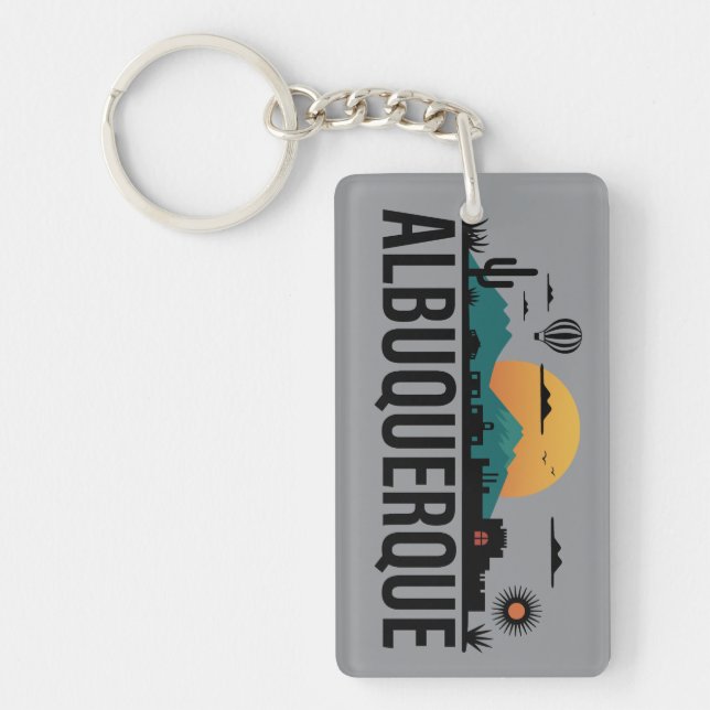 Albuquerque New Mexico Key Ring (Front)