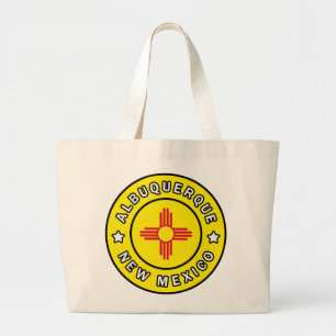 Albuquerque New Mexico Large Tote Bag