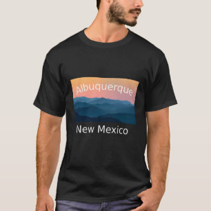 Albuquerque New Mexico Mountain sunset hometown T-Shirt