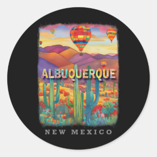 Albuquerque New Mexico Nm Desert Oasis Sd316 Classic Round Sticker