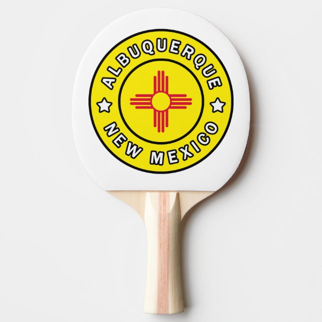 Albuquerque New Mexico Ping Pong Paddle (Front)