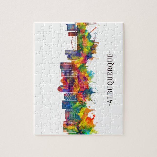Albuquerque New Mexico Skyline Jigsaw Puzzle (Vertical)