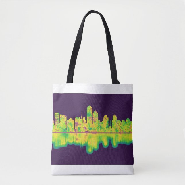 Albuquerque New Mexico Skyline Tote Bag (Front)