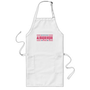 ALBUQUERQUE NEW MEXICO Stars and Stripes Long Apron